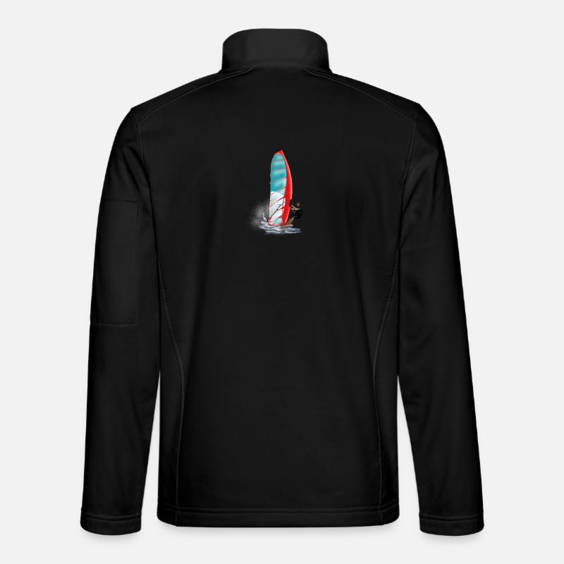 windsurfing - Unisex Softshell Jacket - black
