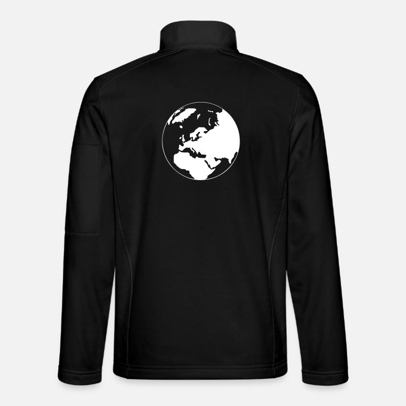 A world map - Unisex Softshell Jacket - black