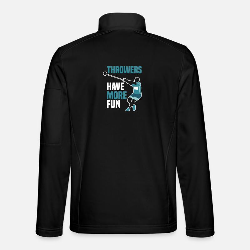 Leichtathletik - Unisex Softshelljacke - Schwarz