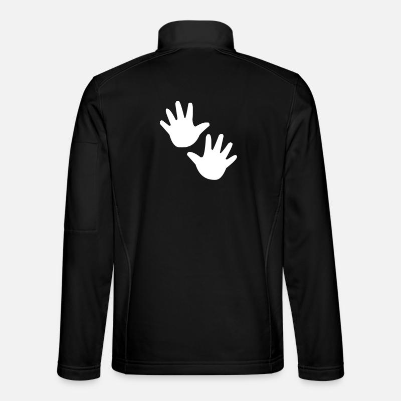 Hand Hands Child Children - Unisex Softshell Jacket - black