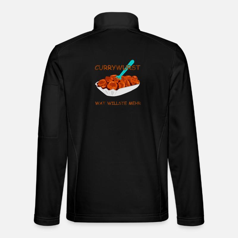 speise currywurst spruch - Unisex Softshelljacke - Schwarz
