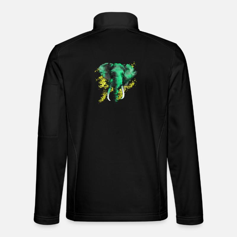 elephant - Unisex Softshell Jacket - black