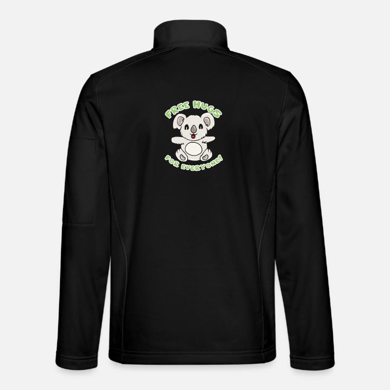 Koala Umarmung - Unisex Softshelljacke - Schwarz