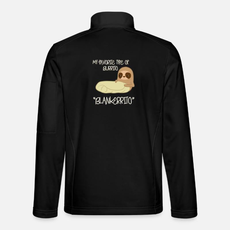 Faultier Burrito - Unisex Softshelljacke - Schwarz