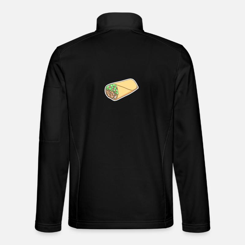 Taco Wrap Sticker Design - Unisex Softshell Jacket - black