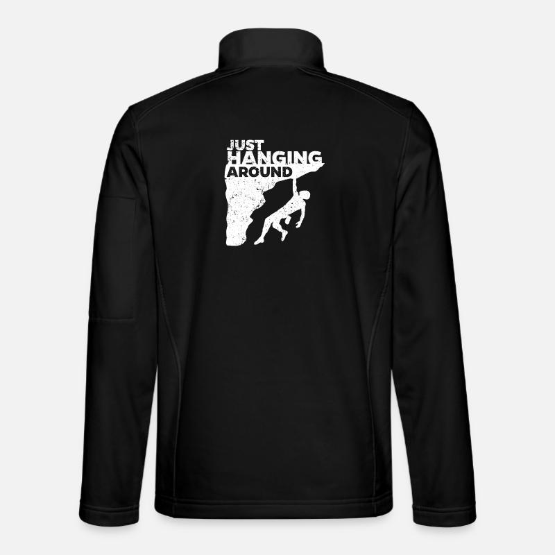 Felsklettern Bergsteigen Boulder Klettern Lustig - Unisex Softshelljacke - Schwarz
