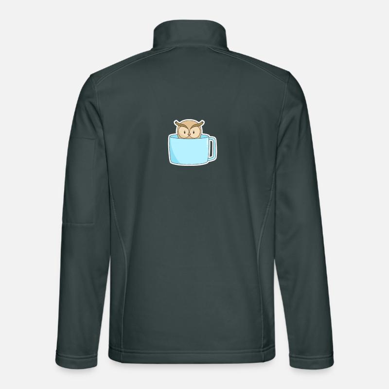 Vogel Kaffee Unisex Softshelljacke