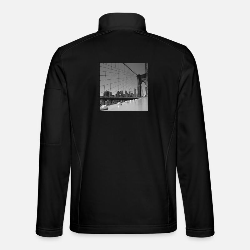 Brooklyn-Brücke - Unisex Softshelljacke - Schwarz