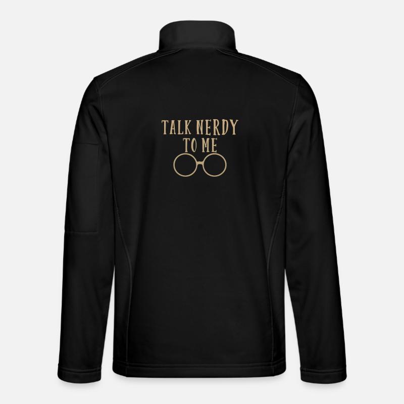 Talk Nerdy To Me - Unisex Softshell Jacket - black