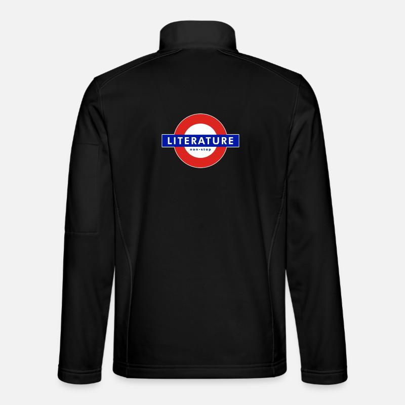 literature - non stop reading - Unisex Softshell Jacket - black