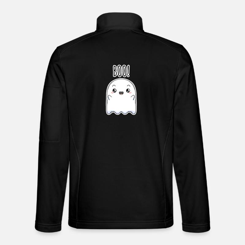 Halloween Geist - Unisex Softshelljacke - Schwarz