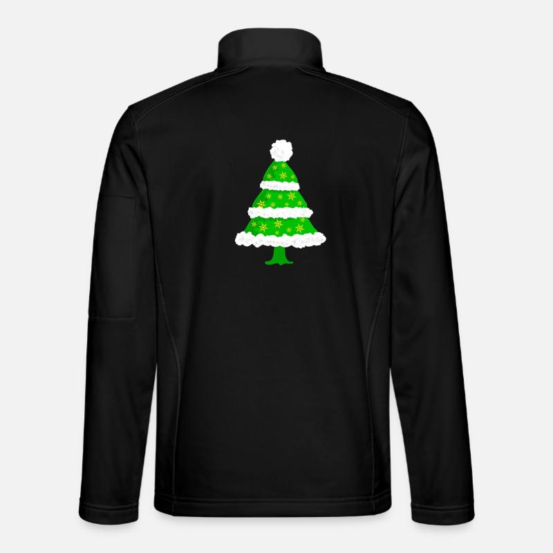 Christmas fir tree - Unisex Softshell Jacket - black