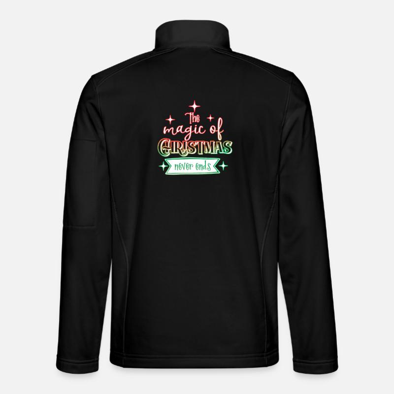Weihnachten - Unisex Softshelljacke - Schwarz