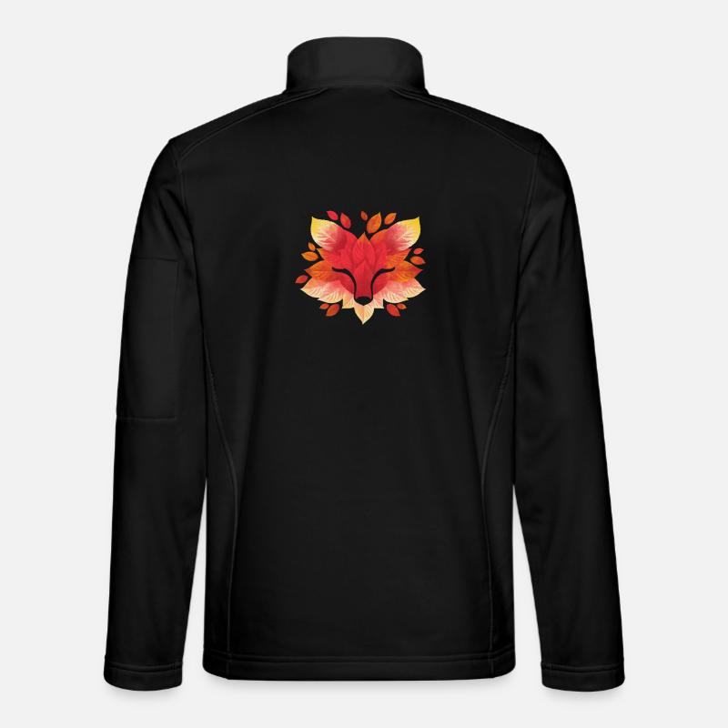 Fox leaf - Unisex Softshell Jacket - black