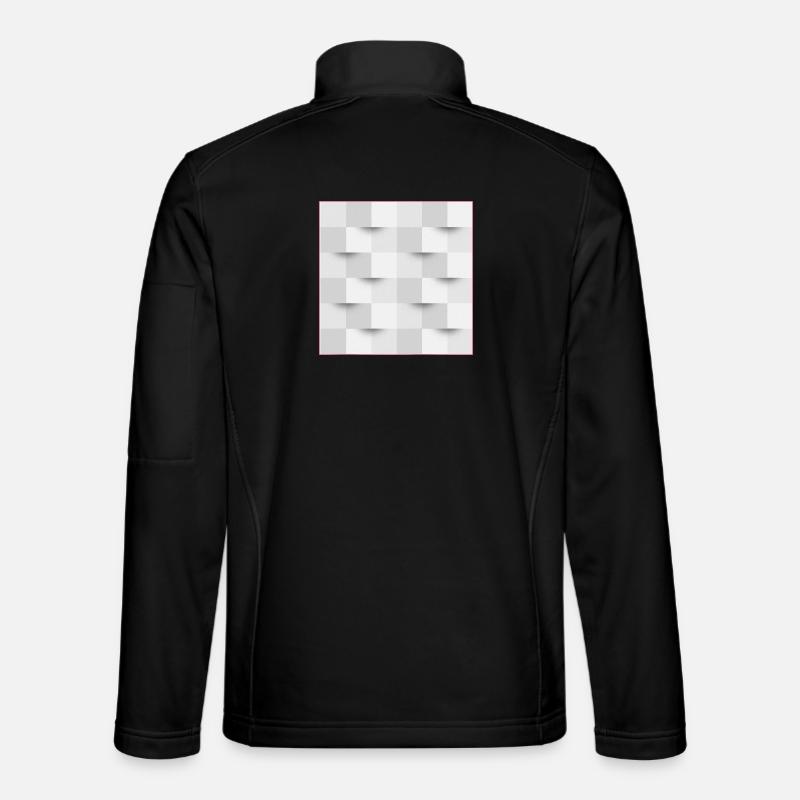 optical illusion - poster - Unisex Softshell Jacket - black