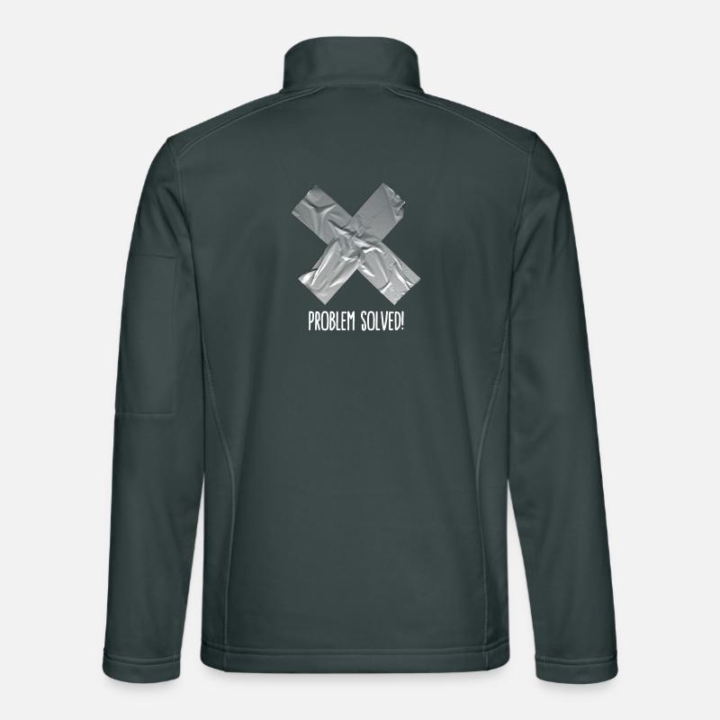 Problem solved (place on black item) Unisex Softshell Jacket
