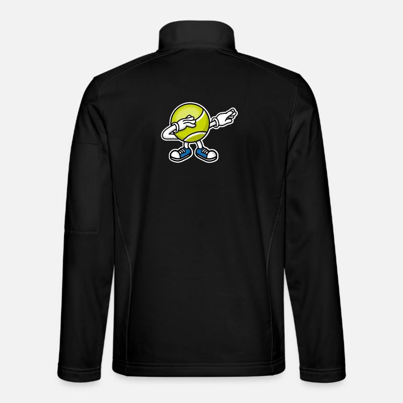 Dab dabbing tennis ball﻿ - Unisex Softshell Jacket - black