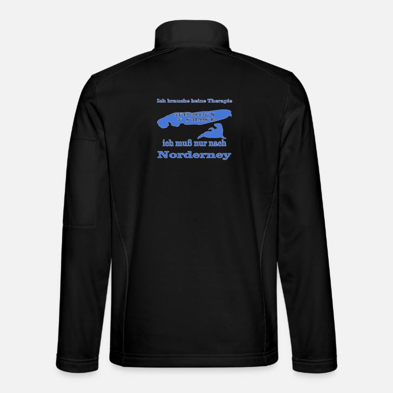 Norderney Insel Urlaub - Unisex Softshelljacke - Schwarz