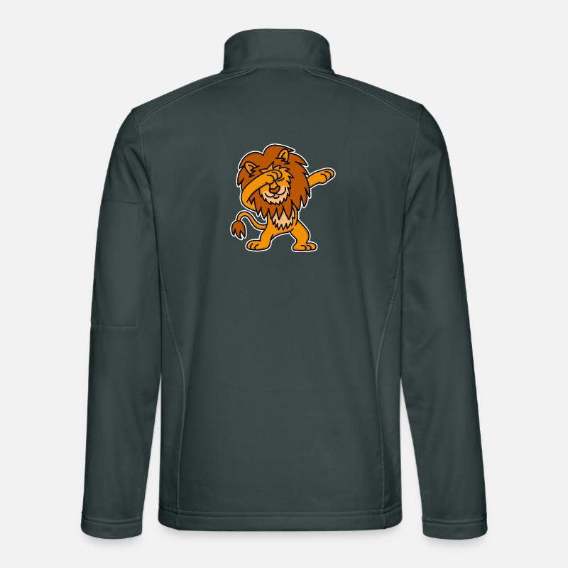 Dab dabbing Löwe tanzen lustig Kinder Geschenk Unisex Softshelljacke