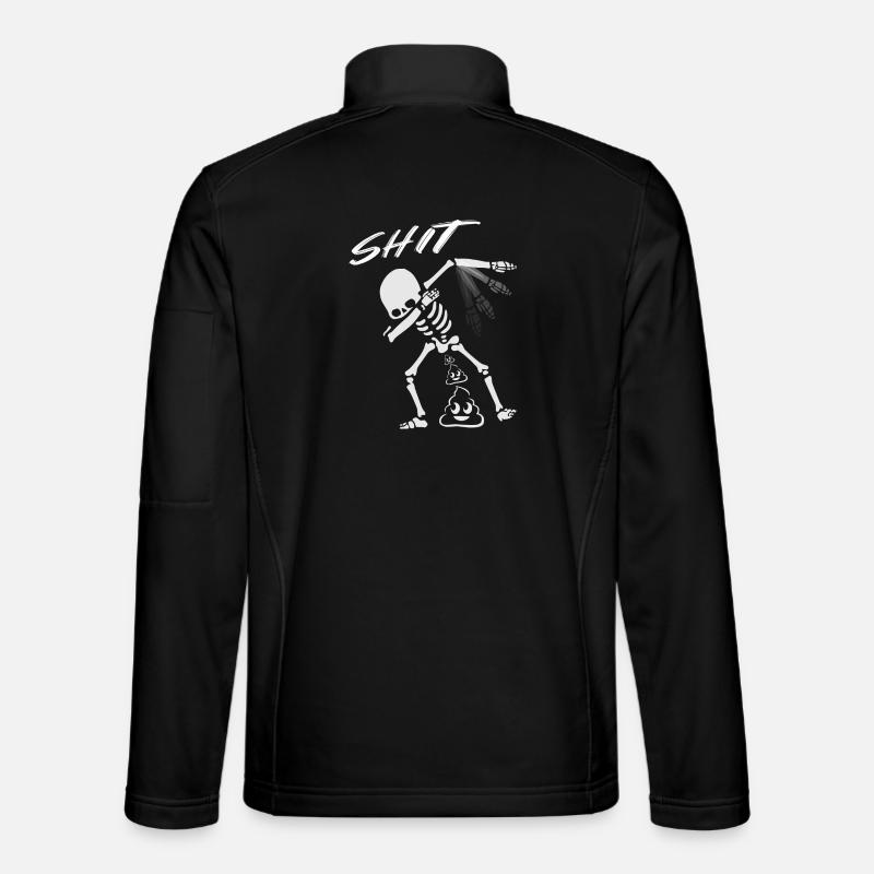 Lustige Skelett - Unisex Softshelljacke - Schwarz