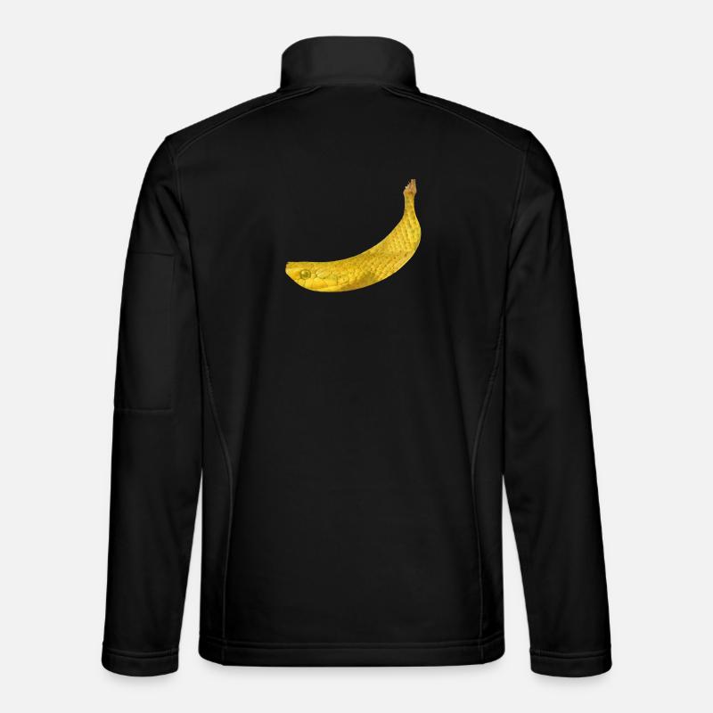 Schlange Banane - Unisex Softshelljacke - Schwarz