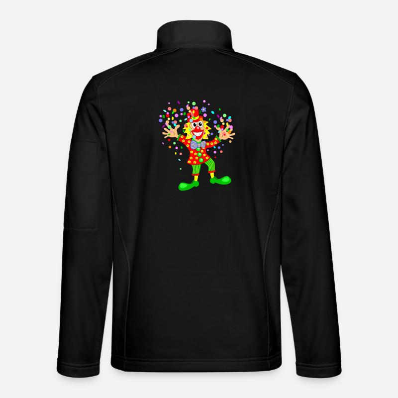 Carnival Clown Unisex Softshell Jacket