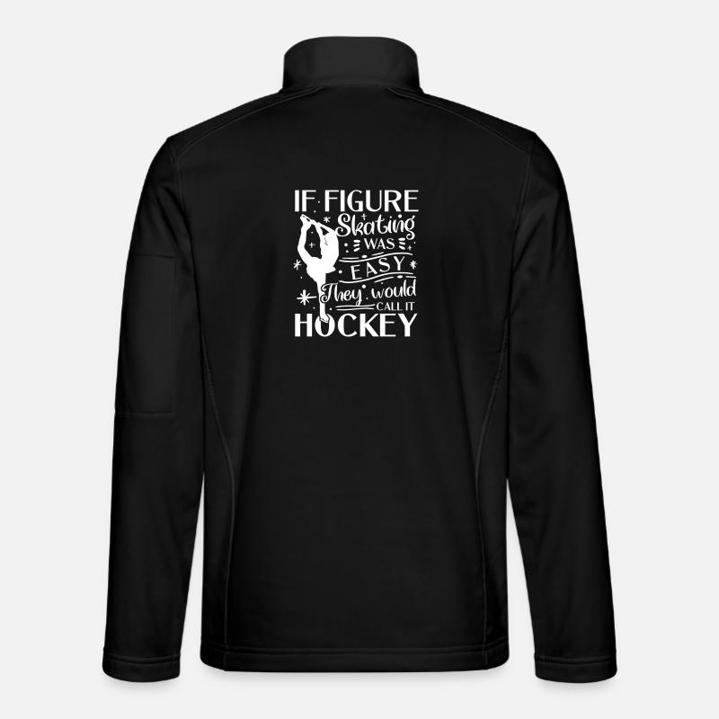 Eishockey Motivationsspruch Design - Unisex Softshell Jacket - black