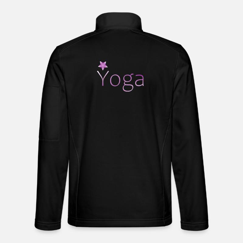 yoga meditation gift idea - Unisex Softshell Jacket - black