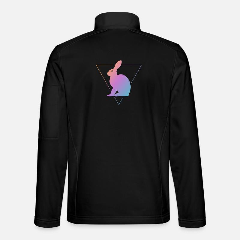 Feldhase Bunt - Unisex Softshelljacke - Schwarz