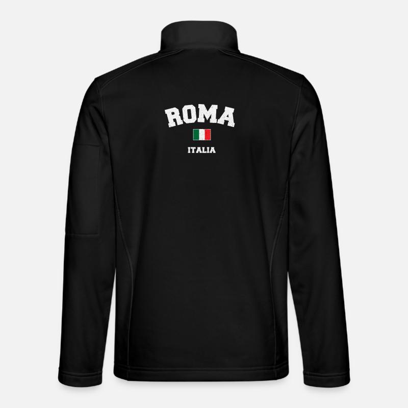 Roma Italia Emblem - Unisex Softshell Jacket - black