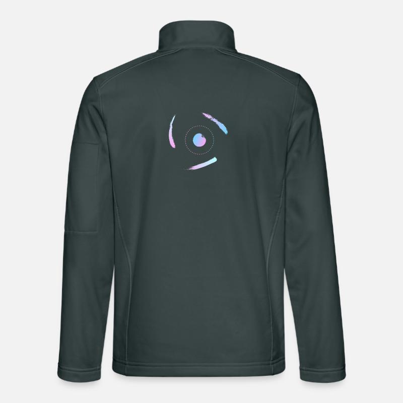 Electrons orbiting the atom Unisex Softshell Jacket