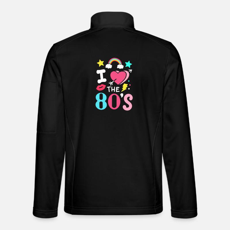 80s Eighties Party Music - Unisex Softshell Jacket - black