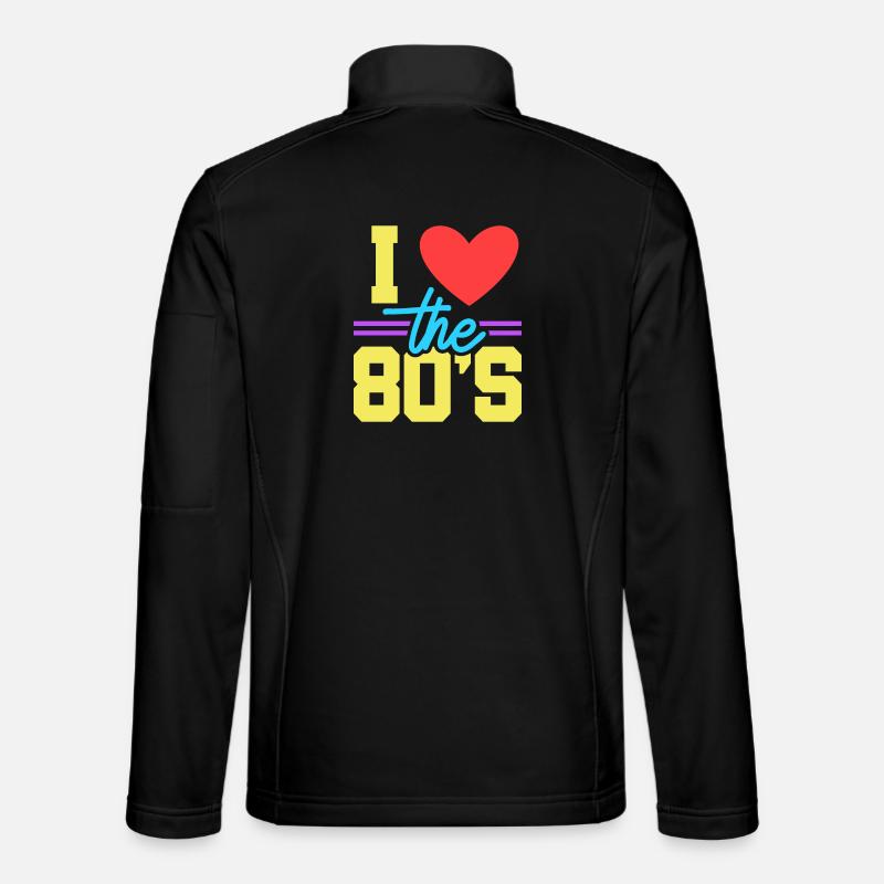 80s - Unisex Softshell Jacket - black