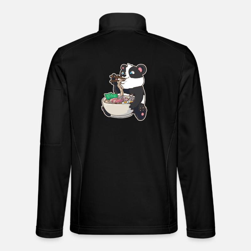 Ramen Panda - Unisex Softshell Jacket - black
