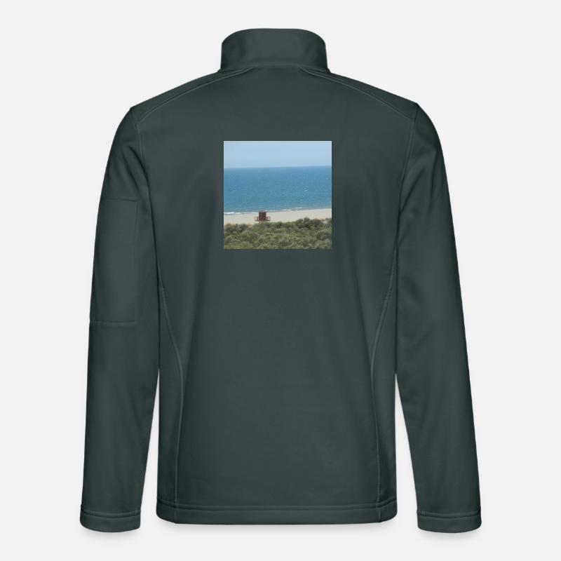 Beach spain vacation holidays trip sea Unisex Softshell Jacket
