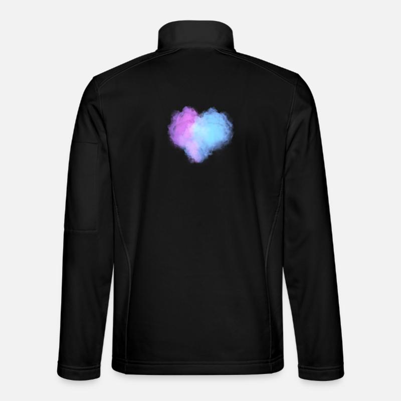 Heart shaped clouds Unisex Softshell Jacket