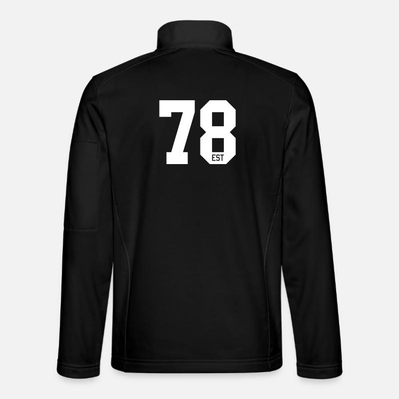 78 EST Bold Typography - Unisex Softshelljacke - Schwarz