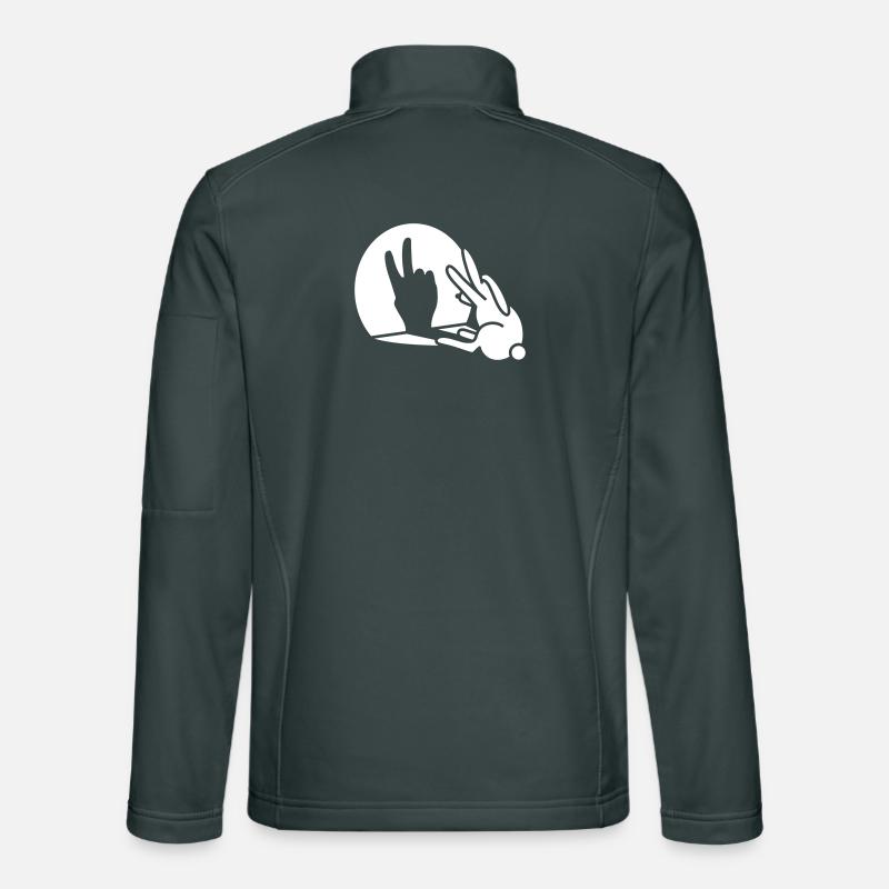 Rabbit shadow hand birthday two 2 years Unisex Softshell Jacket