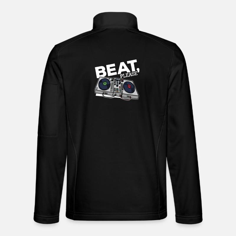 Beatbox Turntable MC DJ Deejay Scratchen Hip Hop - Unisex Softshelljacke - Schwarz