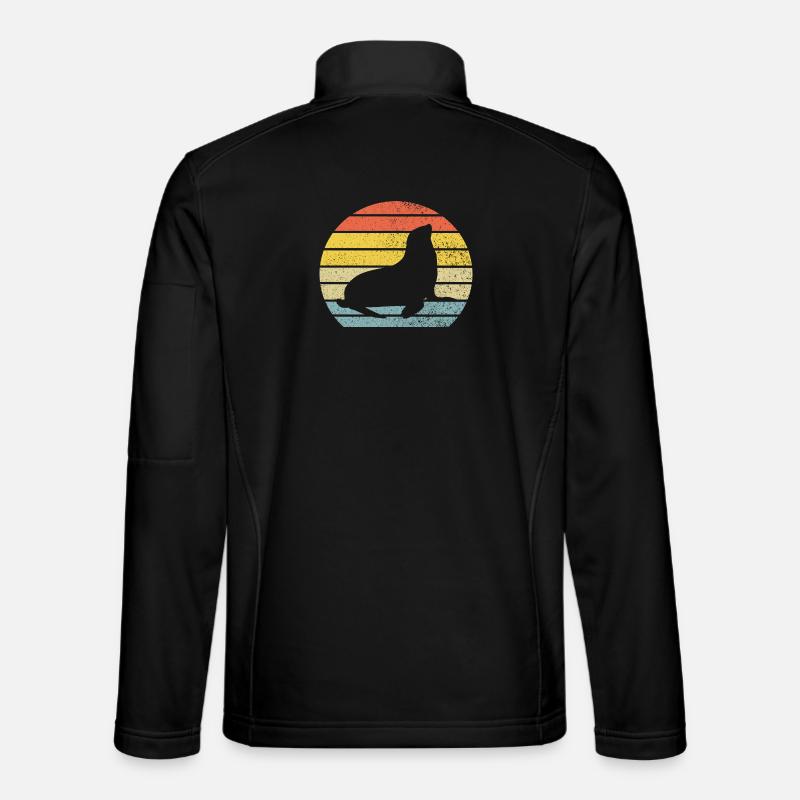 Seal seal seal - Unisex Softshell Jacket - black