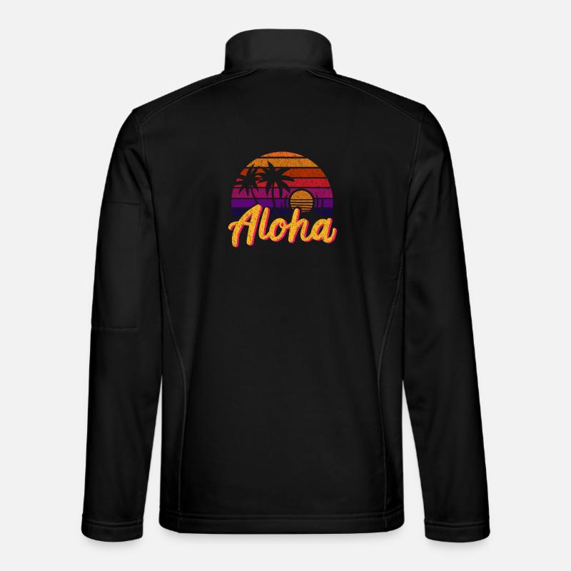Aloha Retro - Unisex Softshell Jacket - black