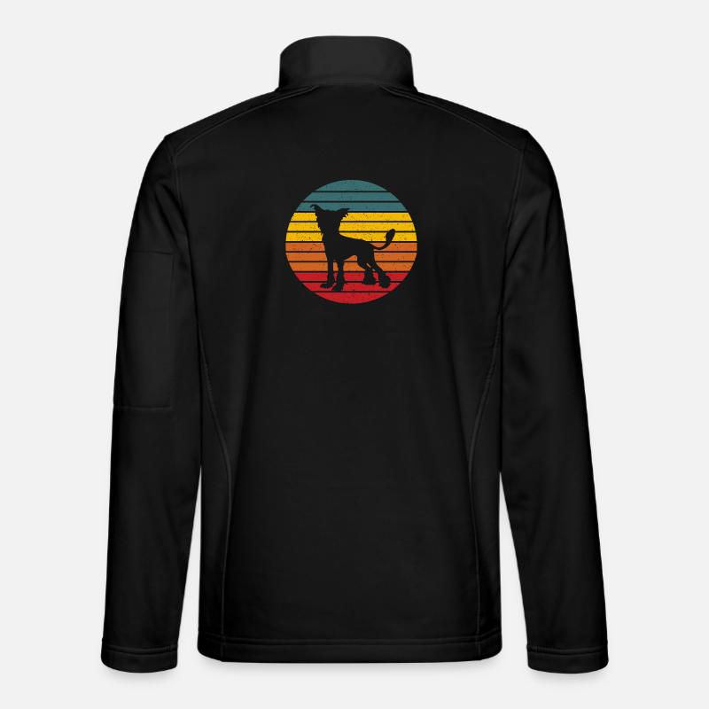 Dog Chinese Hound - Unisex Softshell Jacket - black