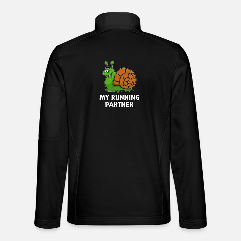 Snail pace funny partner look running jogging Unisex Softshell Jacket