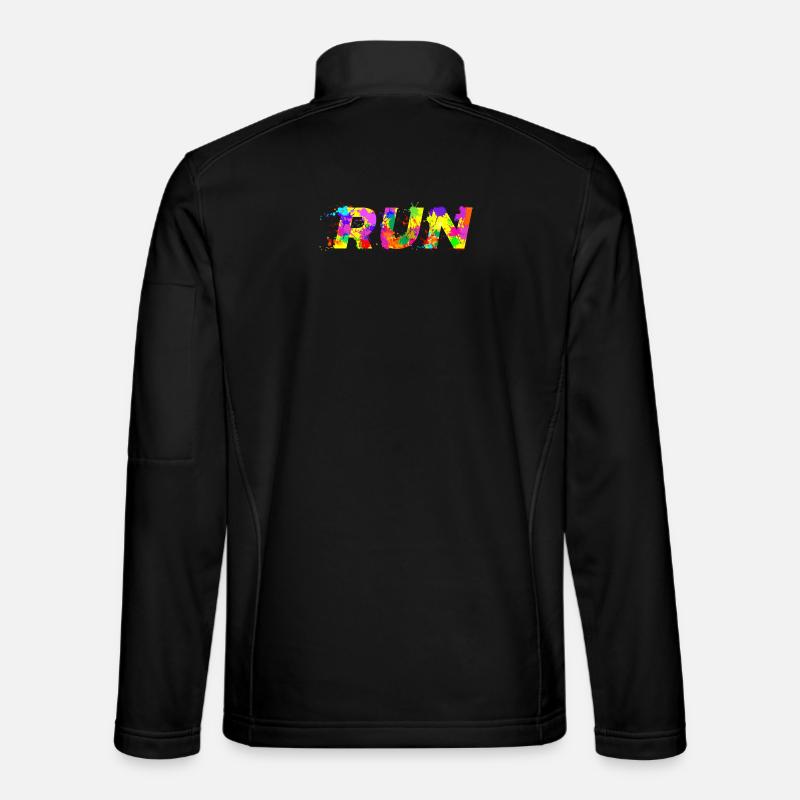 Running race statement motivation jogging sport Unisex Softshell Jacket