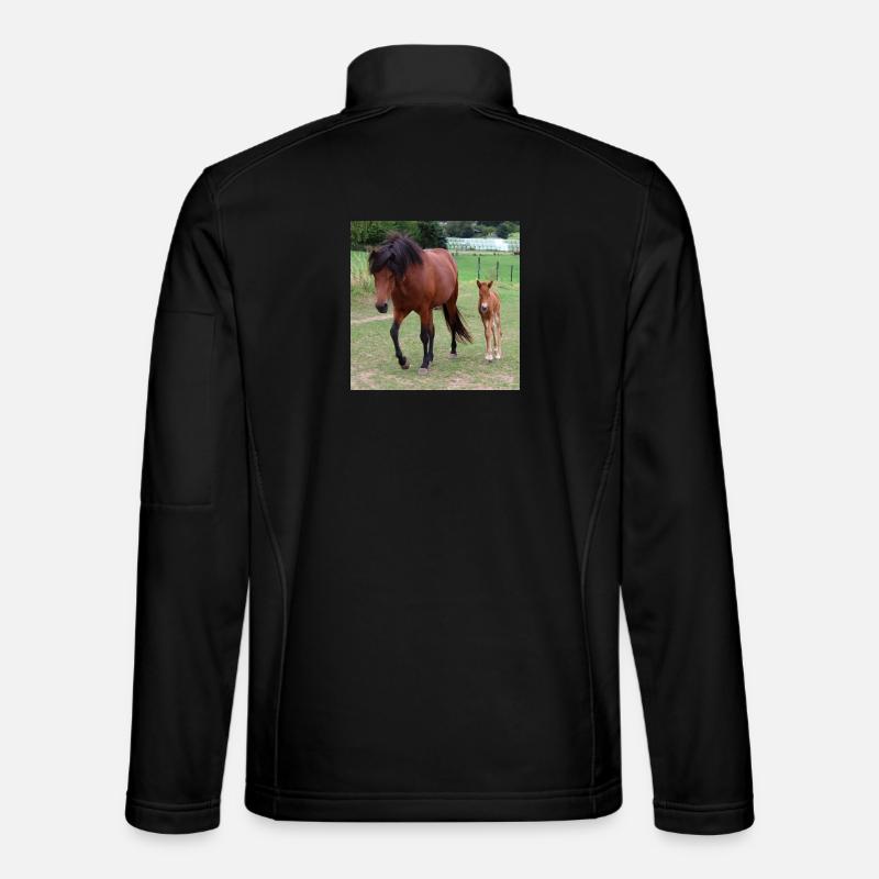 Affiche Cheval Cheval Veste en tissu softshell Unisexe