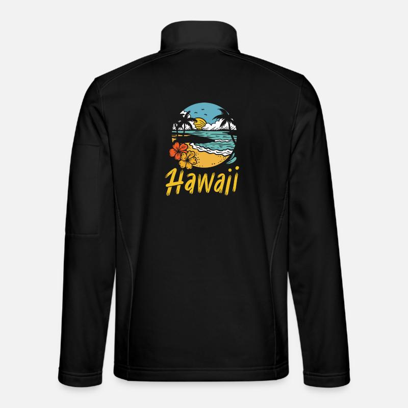 Hawaii Surfing Summer - Unisex Softshelljacke - Schwarz