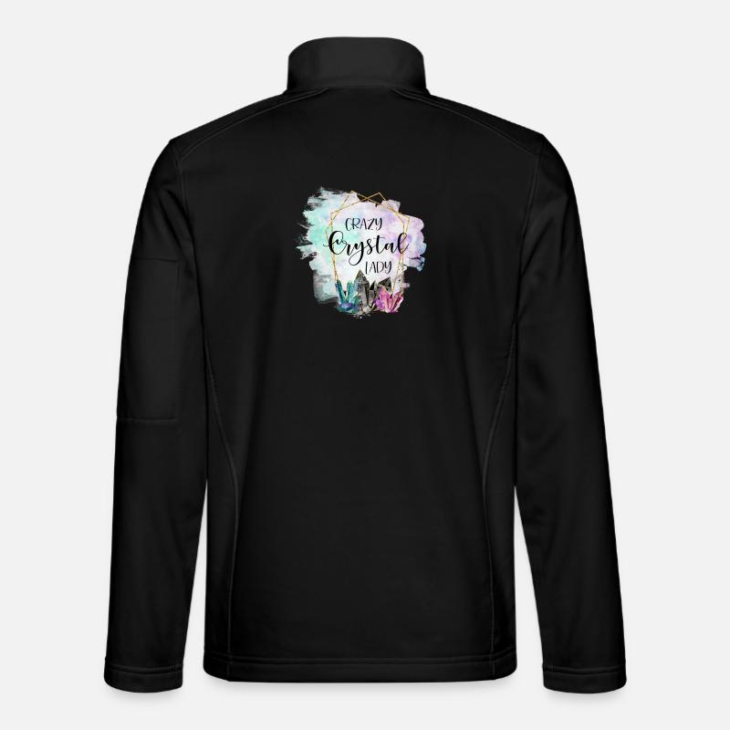 Crystal Crystal Lady Naturopath Gift - Unisex Softshell Jacket - black