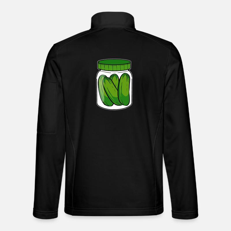 Pickled cucumber vegan - Unisex Softshell Jacket - black