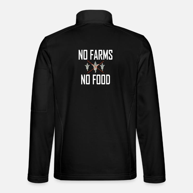 Pas de fermes, pas de nourriture Veste en tissu softshell Unisexe