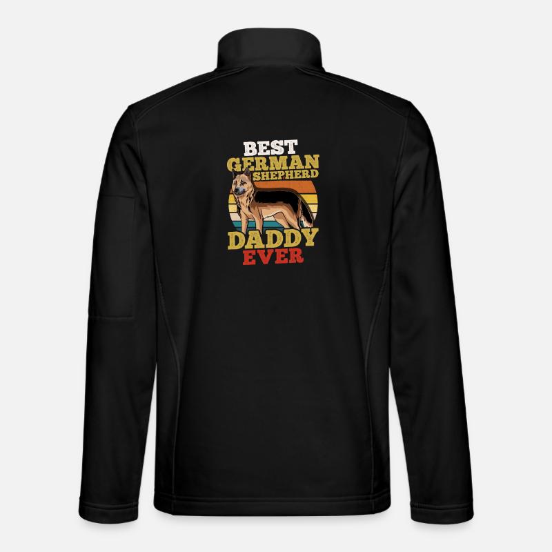 German Shepherd - Unisex Softshell Jacket - black